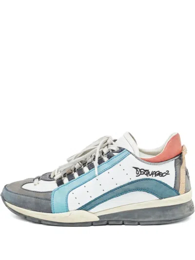 Pre-owned Dsquared2  551 Leather Panel Sneakers