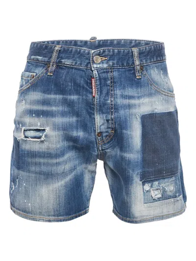 Pre-owned Dsquared2  Distressed Denim Shorts