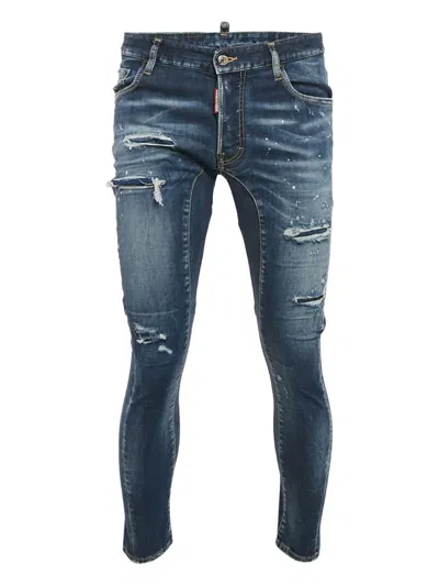 Pre-owned Dsquared2  Distressed Jeans In Blue