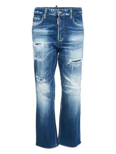 Pre-owned Dsquared2  Distressed Jeans In Blue