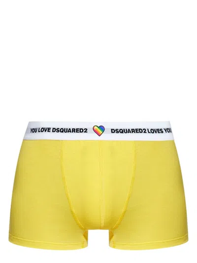 Dsquared2 Pride Boxers In Yellow