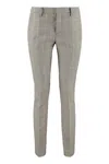 DSQUARED2 DSQUARED2 PRINCE OF WALES CHECKED VIRGIN WOOL TROUSERS