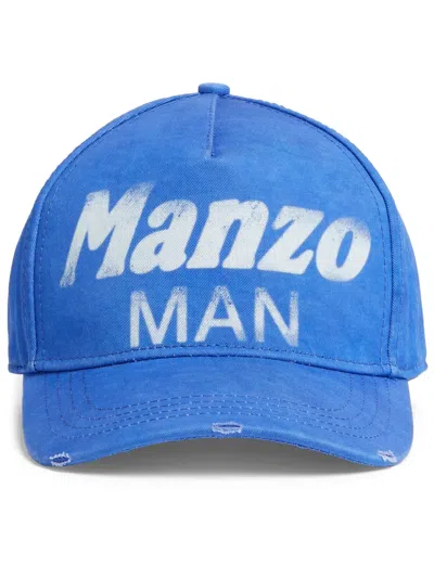 Dsquared2 Printed Baseball Cap In Blue