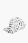 Dsquared2 Printed Baseball Cap Scribbles In Metallic