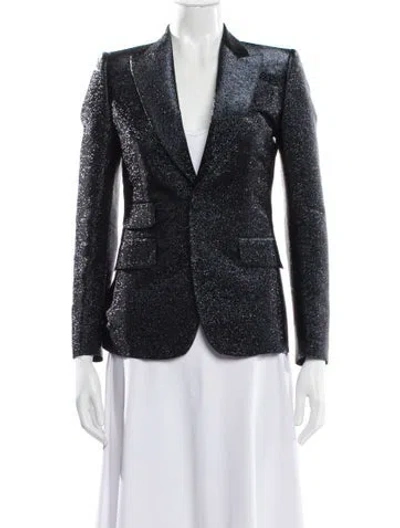 Pre-owned Dsquared2 Printed Blazer In Black