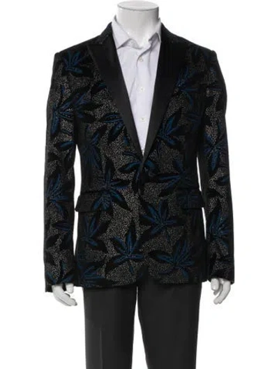 Pre-owned Dsquared2 Printed Blazer In Black