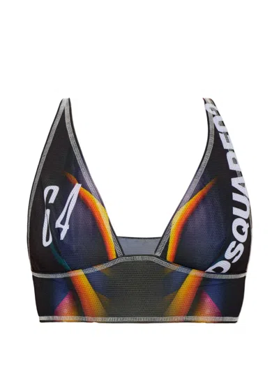 Dsquared2 Printed Bra In Multi