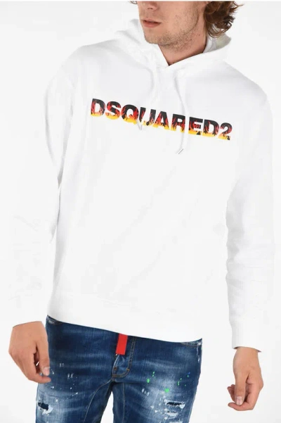 Dsquared2 Printed Cool Fit Sweatshirt In White