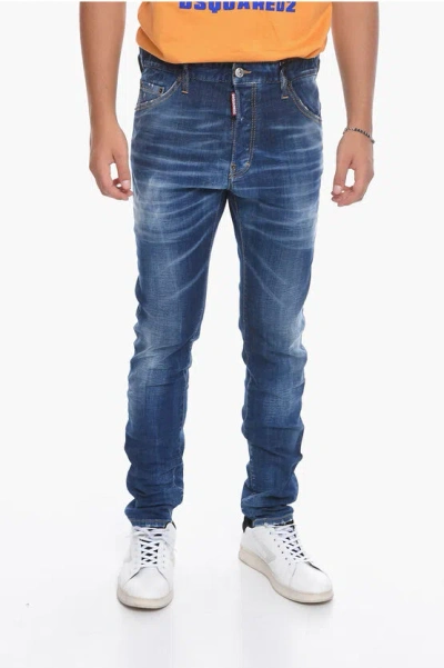 Dsquared2 Printed Cool Guy Jeans 16 Cm In Black