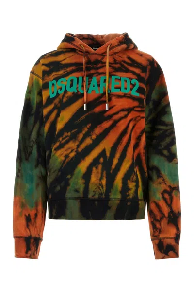 Dsquared2 Dsquared Printed Cotton Jamaica Sweatshirt In Multi
