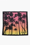 Dsquared2 Printed Cotton Palm Bandana In Brown