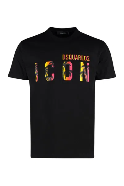DSQUARED2 DSQUARED2 PRINTED COTTON T-SHIRT