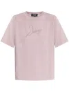 Dsquared2 Printed Cotton T-shirt In Purple