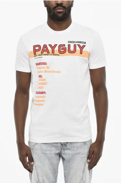 Dsquared2 Printed Crew-neck T-shirt In White