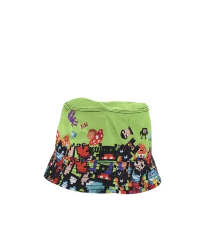 Dsquared2 Printed Fishermans Hat In Green