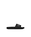 Dsquared2 Printed Flat Slippers In Black