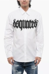 Dsquared2 Printed Gothic Shirt With Hidden Placket