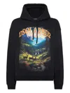 Dsquared2 Scenic Mountain Landscape Hoodie With Drawstring Detail In Black