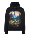 Dsquared2 Scenic Mountain Landscape Hoodie With Drawstring Detail In Black