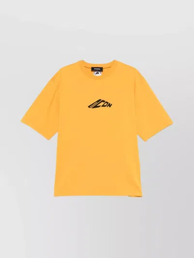 Dsquared2 Printed Icon Crew Neck T-shirt In Yellow
