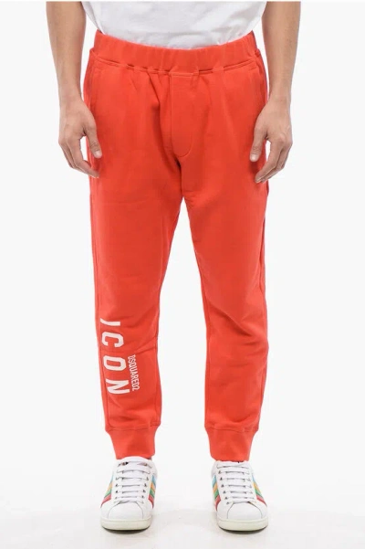 Dsquared2 Printed Icon Joogers In Red