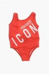 Dsquared2 Printed Icon Swimsuit In Red