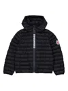 Dsquared2 Padded Jacket With Printed Logo In Black
