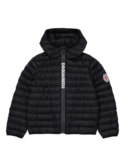 DSQUARED2 PRINTED-LETTERS PADDED JACKET