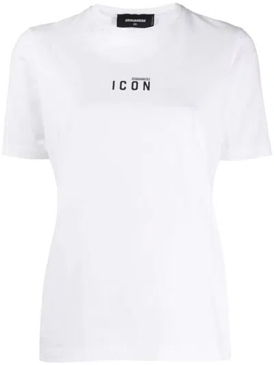 Dsquared2 Printed Logo T-shirt In White