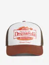 Dsquared2 Printed Mesh Cap In Brown