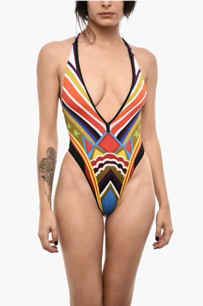 Dsquared2 Printed One Piece Swimsuit Grösse 40