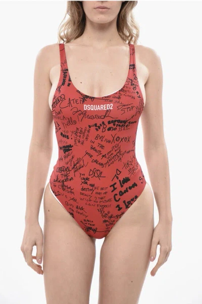 Dsquared2 Printed One-piece Swimsuit