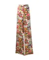 Dsquared2 Printed Palazzo Pants In Nude
