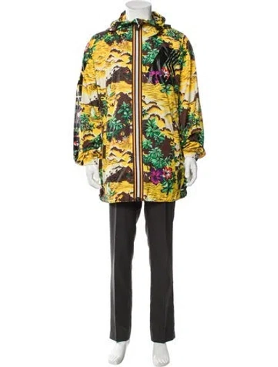 Pre-owned Dsquared2 Printed Parka W/ Tags In Yellow