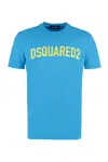 Dsquared2 T-shirt Man T-shirt Sky Blue Size S Cotton In Blue