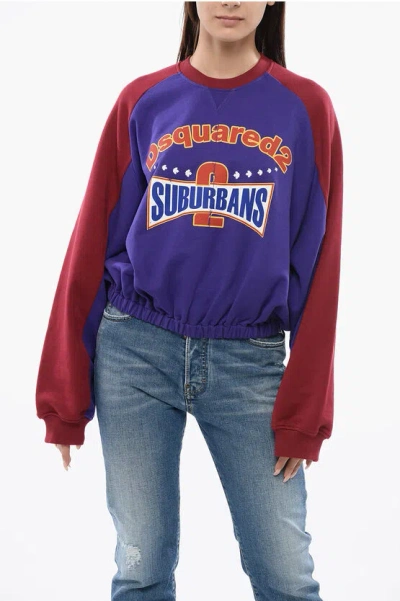 Dsquared2 Printed Suburbans Athletic Fit Sweatshirt In Multi