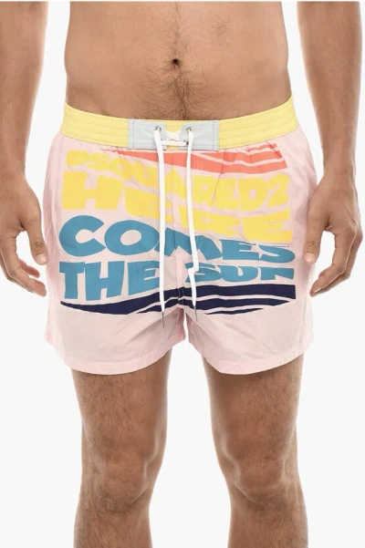 Dsquared2 Printed Sun Swim Shorts Grösse 48