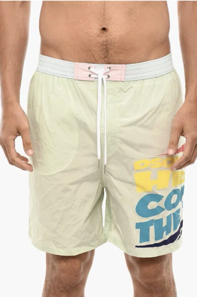 Dsquared2 Printed Sun Swim Shorts Grösse 48