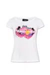 Dsquared2 Crew Neck Good Vibes Printed T-shirt