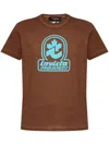 Dsquared2 Printed T-shirt In Brown