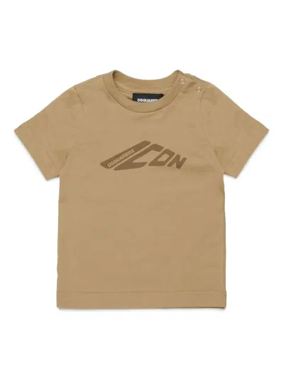 Dsquared2 Babies' Printed T-shirt In Neutrals