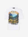 Dsquared2 Crew Neck Cotton T-shirt With Graphic Print In White