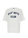 Dsquared2 Men White T-shirt With Logo Print On The Front In Cotton Man In White