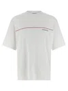Dsquared2 Men White Crewneck T-shirt With Logo Lettering On The Front In Cotton Man In White