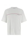 Dsquared2 Men White Crewneck T-shirt With Logo Lettering On The Front In Cotton Man In White