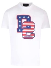 Dsquared2 T-shirt Aus Baumwolle Mit Logodruck In White