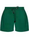 Dsquared2 Printed Track Shorts In 绿色