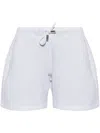 Dsquared2 Printed Track Shorts In 白色