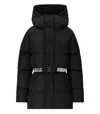 DSQUARED2 DSQUARED2  PUFF BLACK HOODED PUFFER WITH BELT