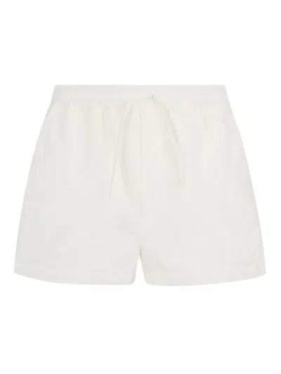 Dsquared2 Pull-on Linen Shorts In Neutral